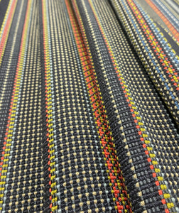 Paul Smith Point Maharam Slate Khaki Black Blue Red Green Stripe Upholstery Fabric STA 5050