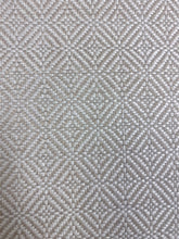 Load image into Gallery viewer, 1.3 Yard Designer Beige Cream Geometric Tweed Upholstery Fabric WHS 4590