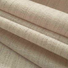Load image into Gallery viewer, 118” Wide Semi Sheer Buff Beige Taupe Stripe Drapery Fabric FB