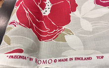 Load image into Gallery viewer, Romo Paeonia in Cerise Floral Cotton Red Pink Grey Floral Upholstery Drapery Fabric