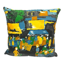 Load image into Gallery viewer, 21” X 21” Pillow Cover in Vintage Abstract Cotton Fabric
