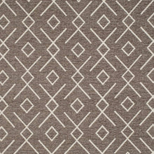 Load image into Gallery viewer, Heavy Duty Brown Cream Ethnic Geometric Upholstery Fabric