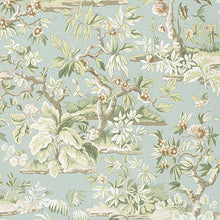 Load image into Gallery viewer, Set of Two Made to Order Thibaut Elwood Floral Side Drapery Panels