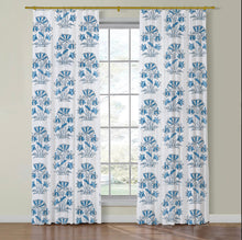 Load image into Gallery viewer, Thibaut Lily Flower Side Drapery Panels