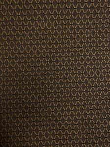 Black Taupe Geometric Diamond Upholstery Fabric STA 4569