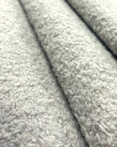 Designer Water & Stain Resistant Crypton Grey MCM Mid Century Modern Boucle Upholstery Fabric WHS 5027