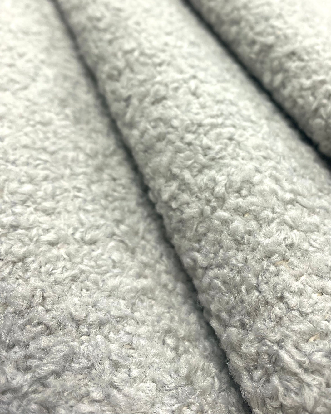 Designer Water & Stain Resistant Crypton Grey MCM Mid Century Modern Boucle Upholstery Fabric WHS 5027