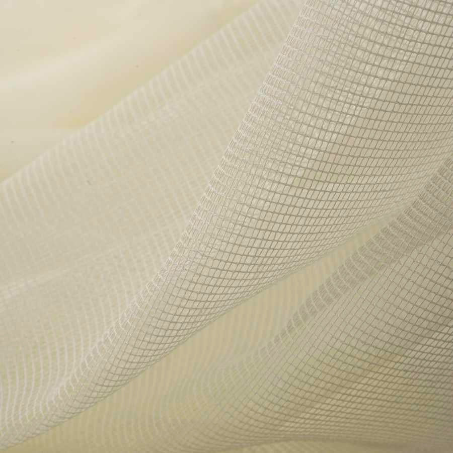 118” Wide Semi Sheer Cream Sheer Open Weave Drapery Fabric FB