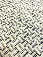 Load image into Gallery viewer, 1.6 Yard Designer Water Stain Resistant Cream Black Taupe Geometric Chenille Upholstery Fabric STA 5199
