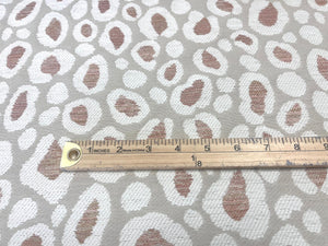 Remnant Thibaut Kenzo Clay Ivory Coral Animal Pattern Cheetah Indoor Outdoor Upholstery Fabric