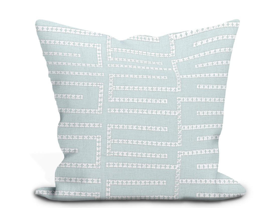 Thibaut Architect Embroidery Pillow