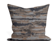 Load image into Gallery viewer, Custom Pillow Cover in Thibaut Silver Lining in Graphite - One Side