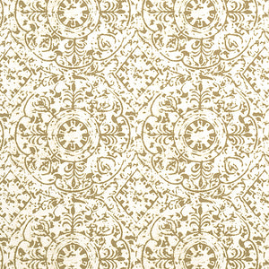 Set of Two Made to Order Thibaut Havana Side Drapery Panels