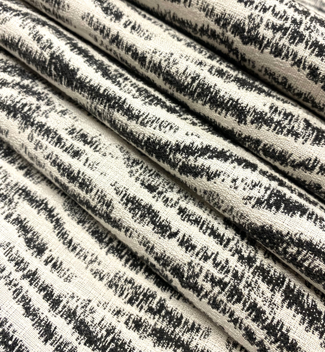 Stout Sunbrella Holden Black White Reversible Animal Pattern Upholstery Fabric WHS 5121