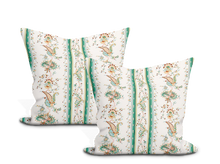 Load image into Gallery viewer, Elena Paisley Stripe Pillow Cover