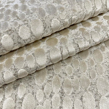 Load image into Gallery viewer, Beige Animal Pattern Spots Cut Velvet Upholstery Fabric MGF