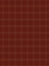 Load image into Gallery viewer, Wood Blend Red White Mustard Plaid Upholstery Fabric FB