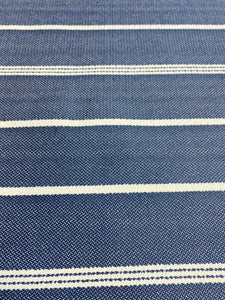Revolution Outdoor Starboard Navy Blue White Upholstery Fabric STA 5055