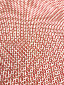 Regal-Kiddo Coral Water Stain Resistant Coral Beige White Woven Tweed Upholstery Fabric STA 5137