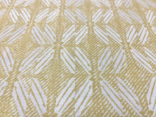 Load image into Gallery viewer, Lemon Yellow Ivory Geometric Abstract Outdoor Upholstery Fabric