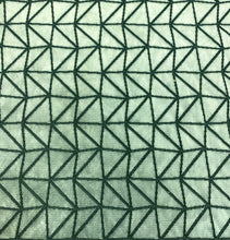 Load image into Gallery viewer, Arc Com Cutting Edge Herb #7 Forest Green Sage Geometric Cut Velvet Upholstery Fabric STA 5074