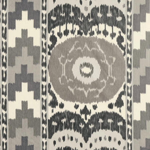 Pair of Custom Made Schumacher Samarkand Ikat II Pillow Covers - Both Sides