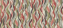 Load image into Gallery viewer, Cotton Cream Coral Pink Green Abstract Upholstery Drapery Fabric FB