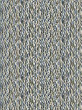 Load image into Gallery viewer, Cotton Cream Green Navy Blue Taupe Abstract Upholstery Drapery Fabric FB