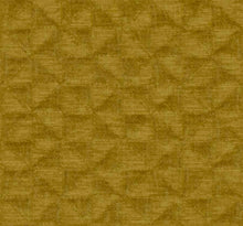 Load image into Gallery viewer, Mustard Gold Geometric Matelasse Chenille Upholstery Fabric FB