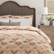 Load image into Gallery viewer, Mauve Cream Beige Eggplant Purple Terracota Orange Embroidered Abstract Drapery Fabric