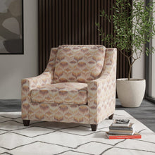 Load image into Gallery viewer, Mauve Cream Beige Eggplant Purple Terracota Orange Embroidered Abstract Drapery Fabric