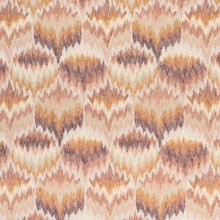 Load image into Gallery viewer, Mauve Cream Beige Eggplant Purple Terracota Orange Embroidered Abstract Drapery Fabric