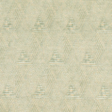 Load image into Gallery viewer, Seafoam Green Beige Abstract Geometric Chenille Upholstery Fabric / Seafoam