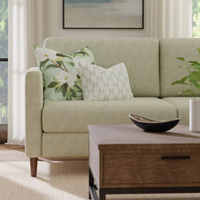 Load image into Gallery viewer, Seafoam Green Beige Abstract Geometric Chenille Upholstery Fabric / Seafoam