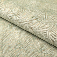 Load image into Gallery viewer, Seafoam Green Beige Abstract Geometric Chenille Upholstery Fabric / Seafoam