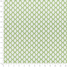 Load image into Gallery viewer, Cotton Green Blue White Ikat Geometric Upholstery Drapery Fabric