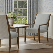 Load image into Gallery viewer, Cotton Green Aqua Blue White Ikat Geometric Upholstery Drapery Fabric