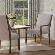 Load image into Gallery viewer, Cotton Green Purple White Ikat Geometric Upholstery Drapery Fabric