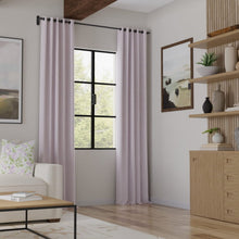 Load image into Gallery viewer, Cotton Green Purple White Ikat Geometric Upholstery Drapery Fabric