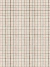 Load image into Gallery viewer, Cotton Coral Beige Pink Grey Plaid Check Upholstery Drapery Fabric FB