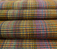 Load image into Gallery viewer, 1.5 Yard Designer Water &amp; Stain Resistant Hot Pink Orange Green Blue Woven Kilim Stripe Upholstery Fabric WHS 4642