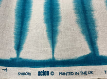 Load image into Gallery viewer, Scion Shibori Teal Linen Abstract Fabric