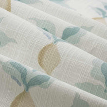 Load image into Gallery viewer, Cotton Cream Blue Seafoam Mustard Radish Floral Drapery Fabric FB