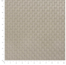 Load image into Gallery viewer, Stone Grey Geometric Basketweave Faux Leather Vinyl