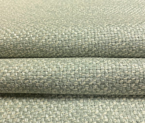 Designer Sage Green Ivory MCM Mid Century Modern Tweed Upholstery Fabric WHS 4641