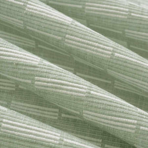 Cotton Seafoam Green White Cream Stripe Upholstery Drapery Fabric FB