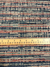Load image into Gallery viewer, Osborne &amp; Little Berkeley F 7314-05 Navy Blue Teal Greige Red Upholstery Fabric WHS-5001