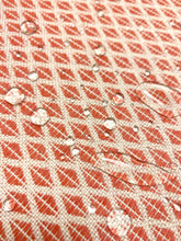 Load image into Gallery viewer, Sunbrella Detail Persimmon Water Stain Resistant Coral Beige Geometric Diamond Upholstery Drapery Fabric