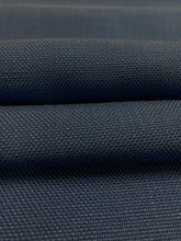 Load image into Gallery viewer, Navy Blue Water &amp; Stain Resistant MCM Mid Century Modern Faux Linen Canvas Upholstery Fabric WHS 4568