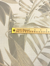 Load image into Gallery viewer, Designer Taupe Grey Beige Tropical Palm Leaves Upholstery Fabric STA 5068